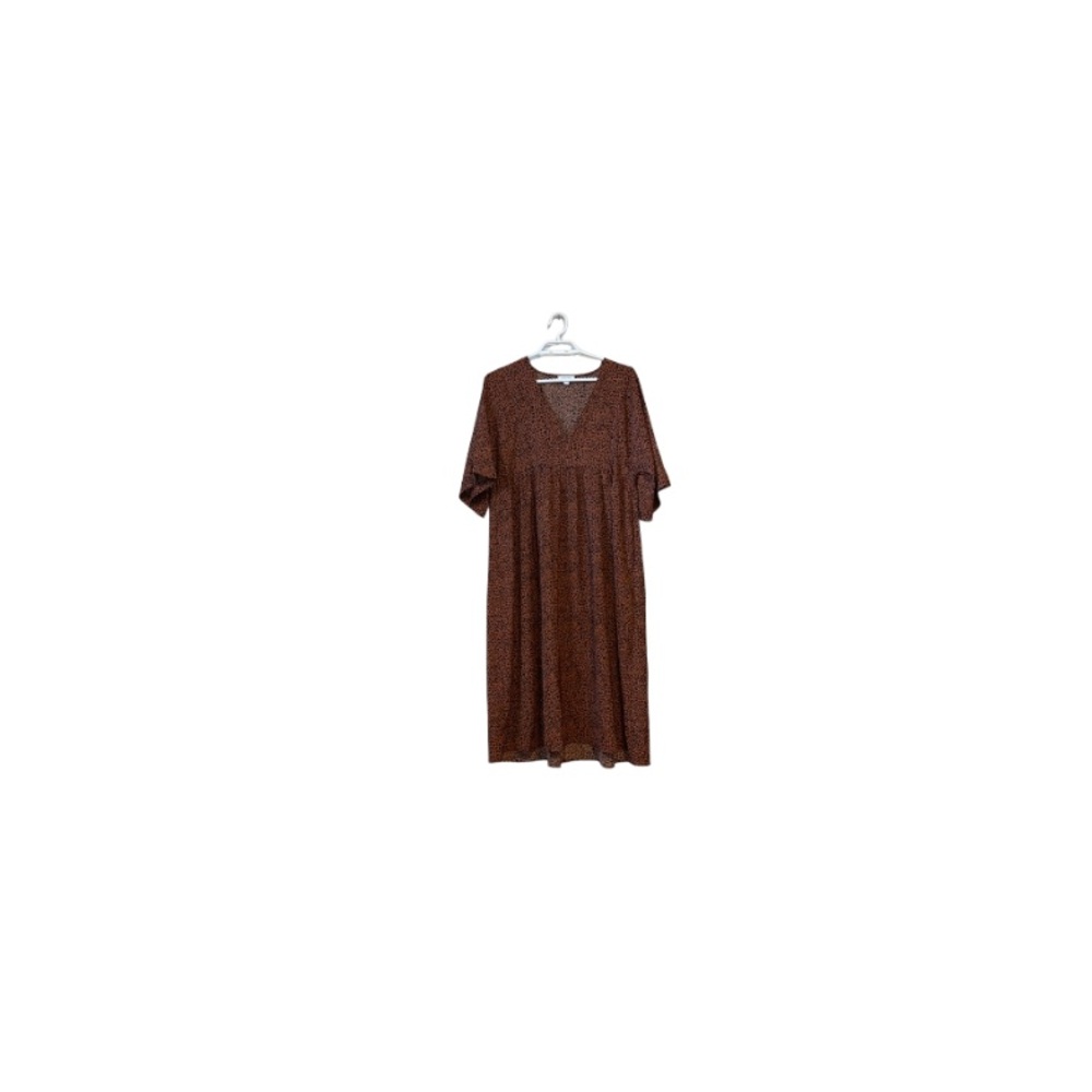 Mittoshop Sepia and Black Cheetah Print Babydoll Dress - Women’s Size Small